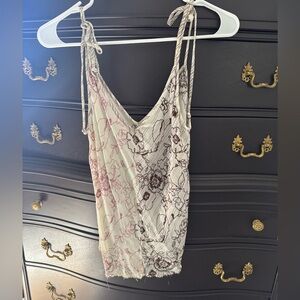 Wilfred Floral Camisole in Cream and Pink